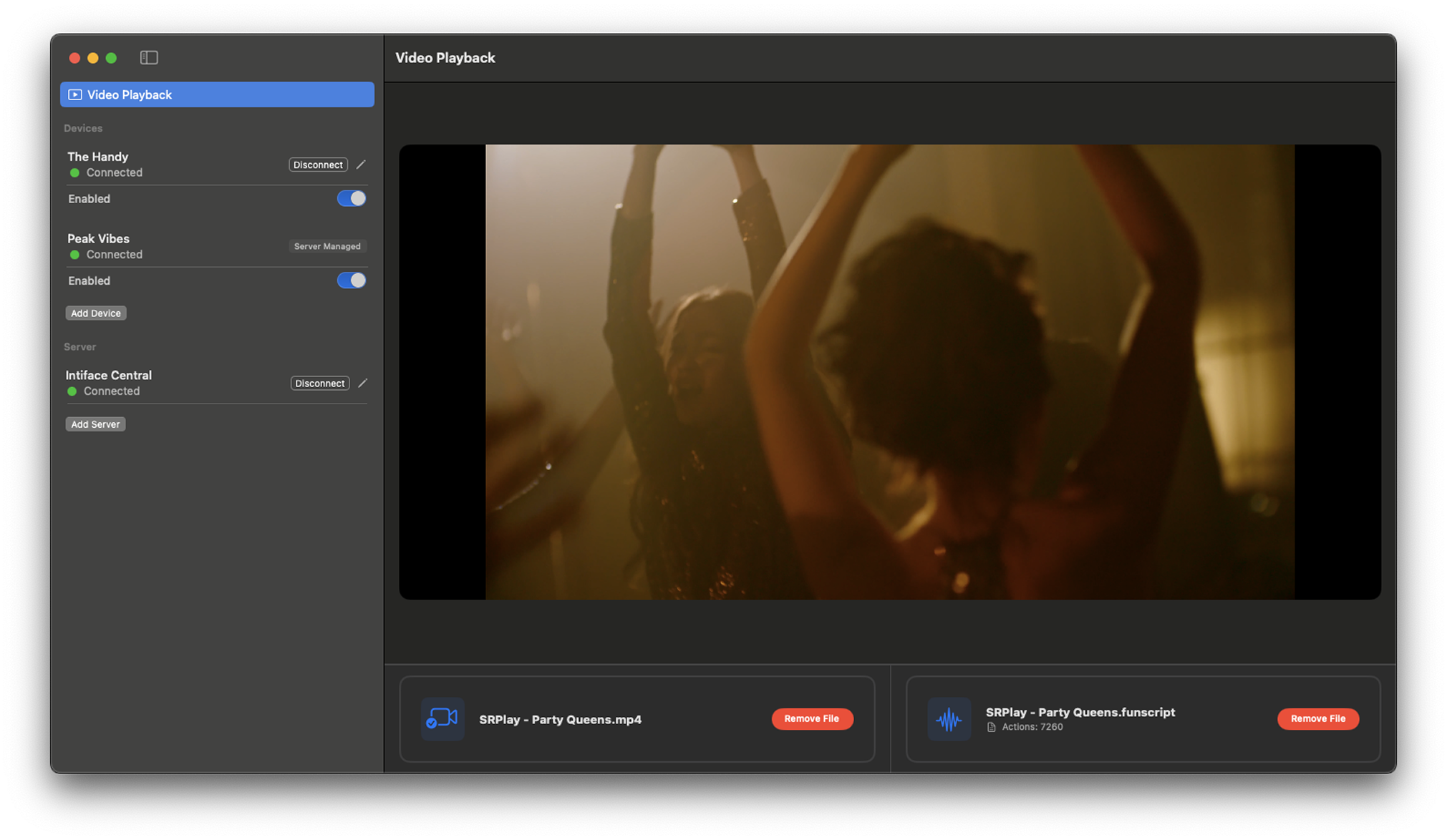 FunPlayer macOS app Video Playback Screenshot